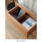 Nordic Double-Slab Solid Wood Storage Bar Table
