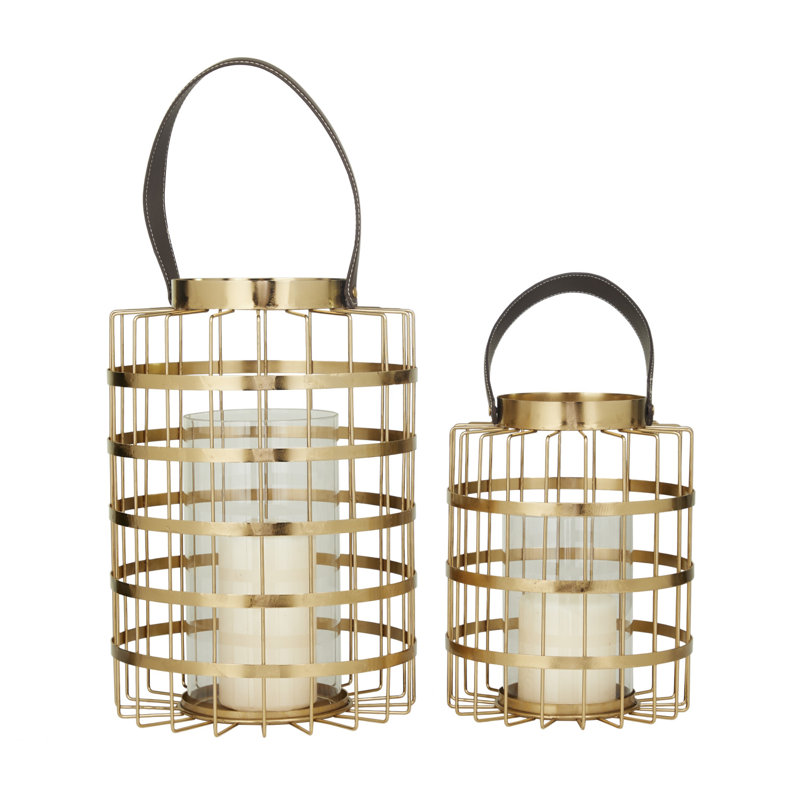 Lanterne de table en verre