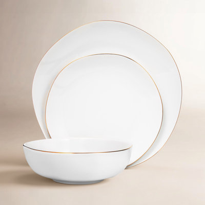 Andover Porcelain Dinnerware Set - Service for 4