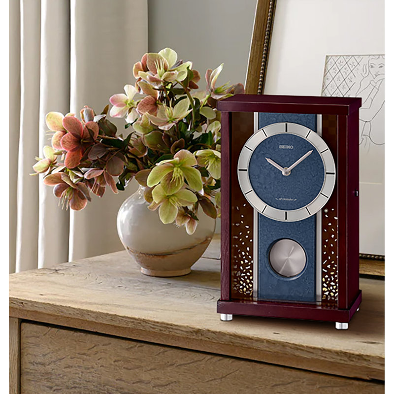 QXW251BLH Classic Modern Clock, Brown