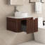 24 po Meuble-lavabo mural élégant et élégant avec tiroir