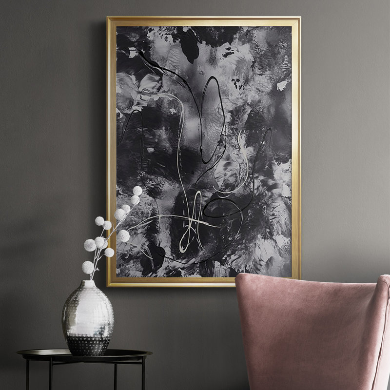 Radical Mix II, reproduction encadrée de qualité supérieure - prête à être accrochée, H 42,5 po x l 30,5 po x P 1 po, Or
