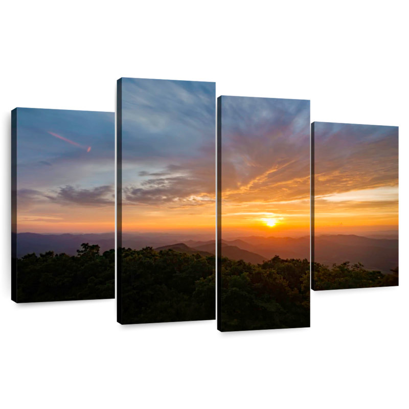 Alvord Gorgeous Georgia Sunset, H 54 po x l 84 po