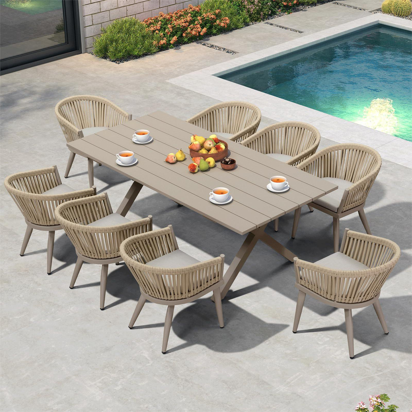 Corrigan Studio® Corrigan Studio Pieces Patio Dining Set With Outdoor ...