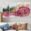 Rivière de cristal rose sous une forêt de pins - Art mural forêt - décoration murale traditionnelle