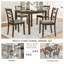 Ensemble repas 5 pièces avec 4 chaises