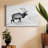 Lone Bull-Gallery Wrapped Canvas