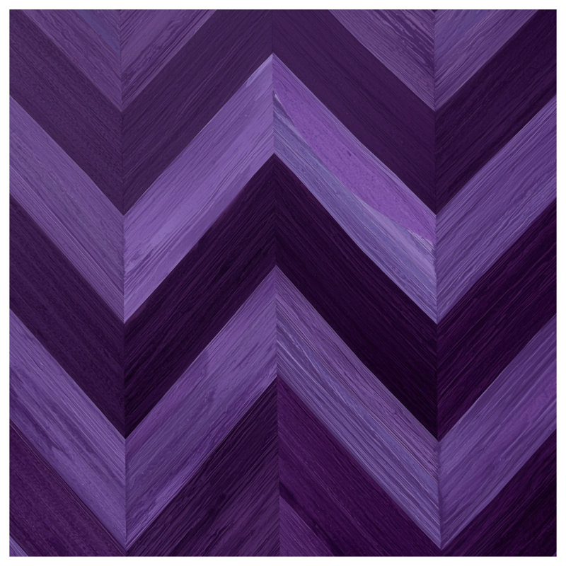 Purple Chevron Pattern Comforter, Twin