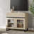 Modern TV Stand With Glass Doors For 40 Inch Tvs, Entertainment Center Console With Drawer And Metal Base For Living Room, Bedroom-644339059-645193775