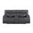 Fuchs Loveseat With Dual Recliners Gray-639699773-639699774