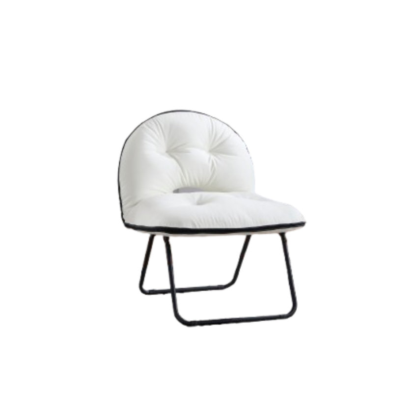 Chaise d'appoint rembourrée ultra-moderne, Blanc