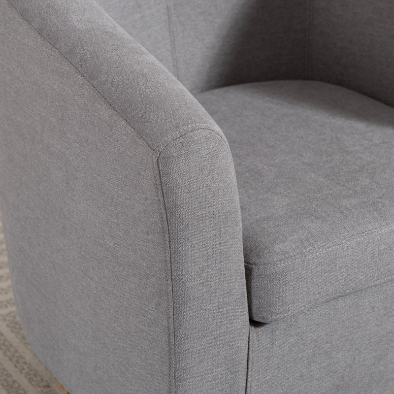 Upholstered Armchair, Grey