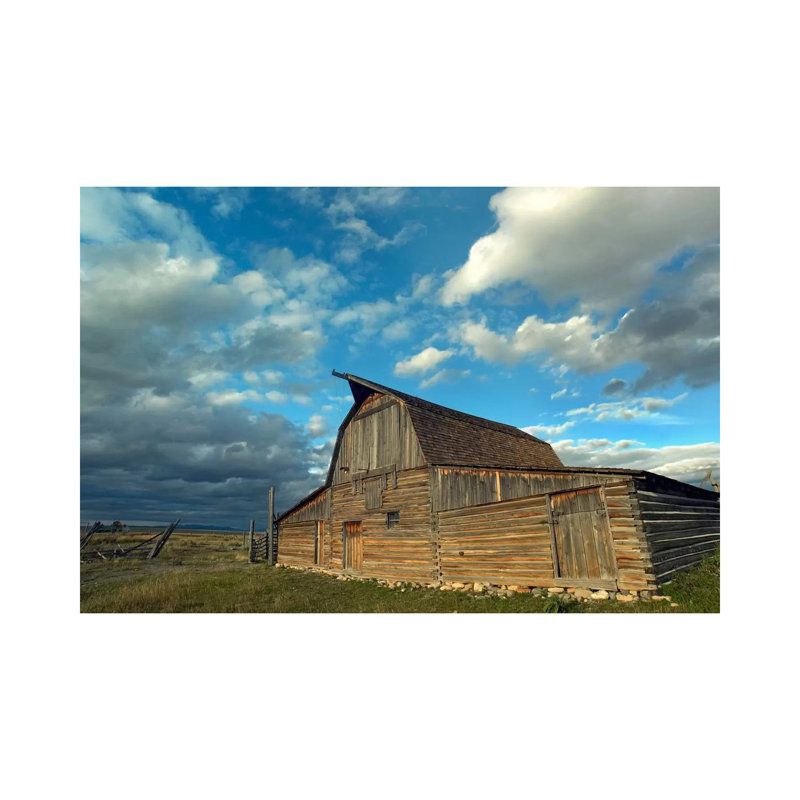 Mormon Row Barn, Grand Teton National Park, Wyoming II 1 Piece Wrapped Canvas Wall Art