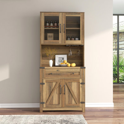 Armoire de bar avec porte-gobelet Arleatha