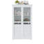 Garde-manger de 44,7 x 20 x 75 po, armoire de rangement autoportante avec portes en verre et 4 tiroirs intégrés-1747032021