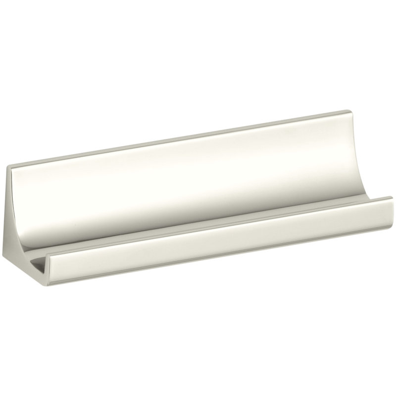 Loure 3"" Drawer Pull, Nickel poli éclatant