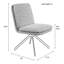 Chaise d'appoint rembourrée blanche Tyler