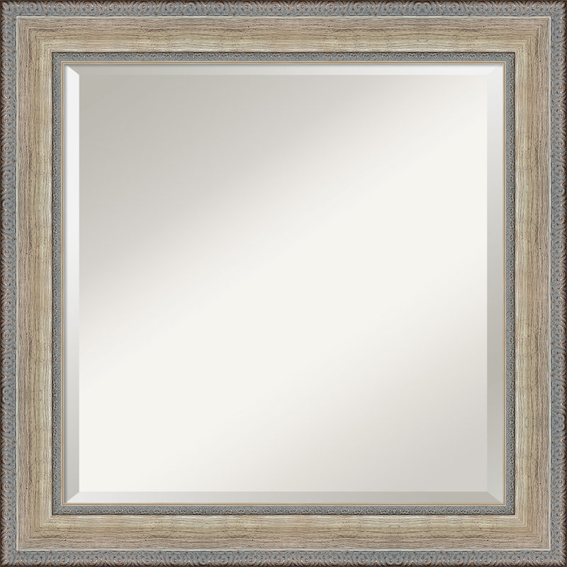 Carlianne Wall Mirror, Rectangle, 29.25" H x 23.25" W, Silver/Natural