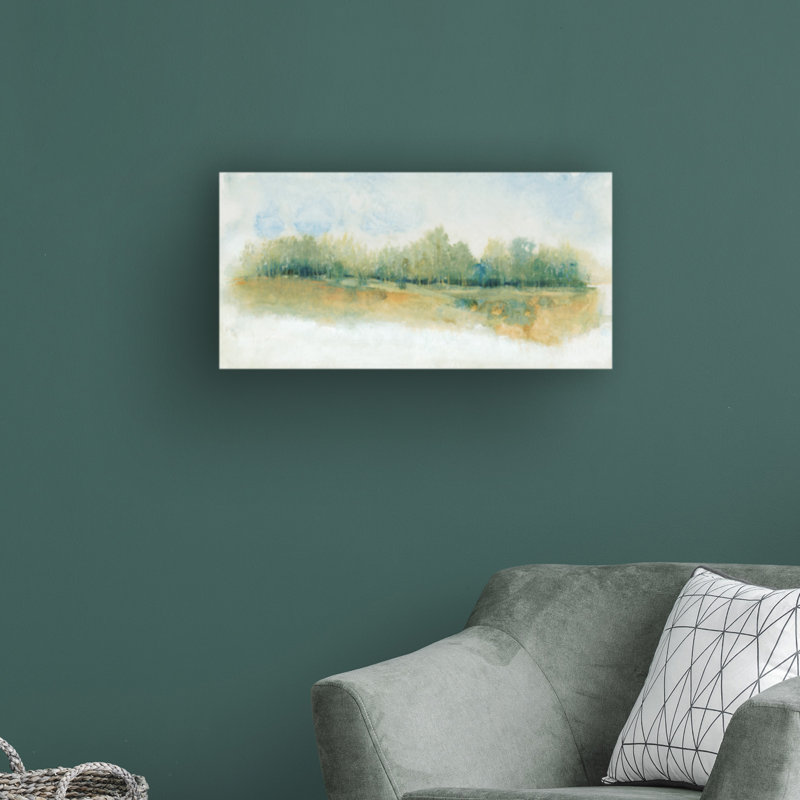 «Wind Break I» par Tim O Toole - peinture sur toile tendue, H 10 po x l 19 po x P 2 po