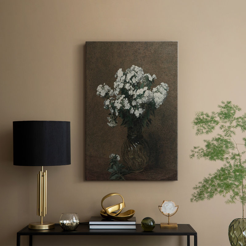 Imprimé floral rétro CXVI - galerie enveloppée Cavas, H 27 po x l 18 po