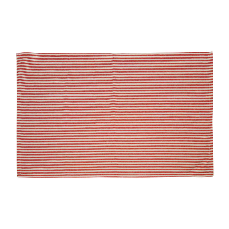 Serviette Aalayah, Rouge / Blanc