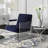 Tribecca Upholsterd Armchair with Clear Lucite-95566467