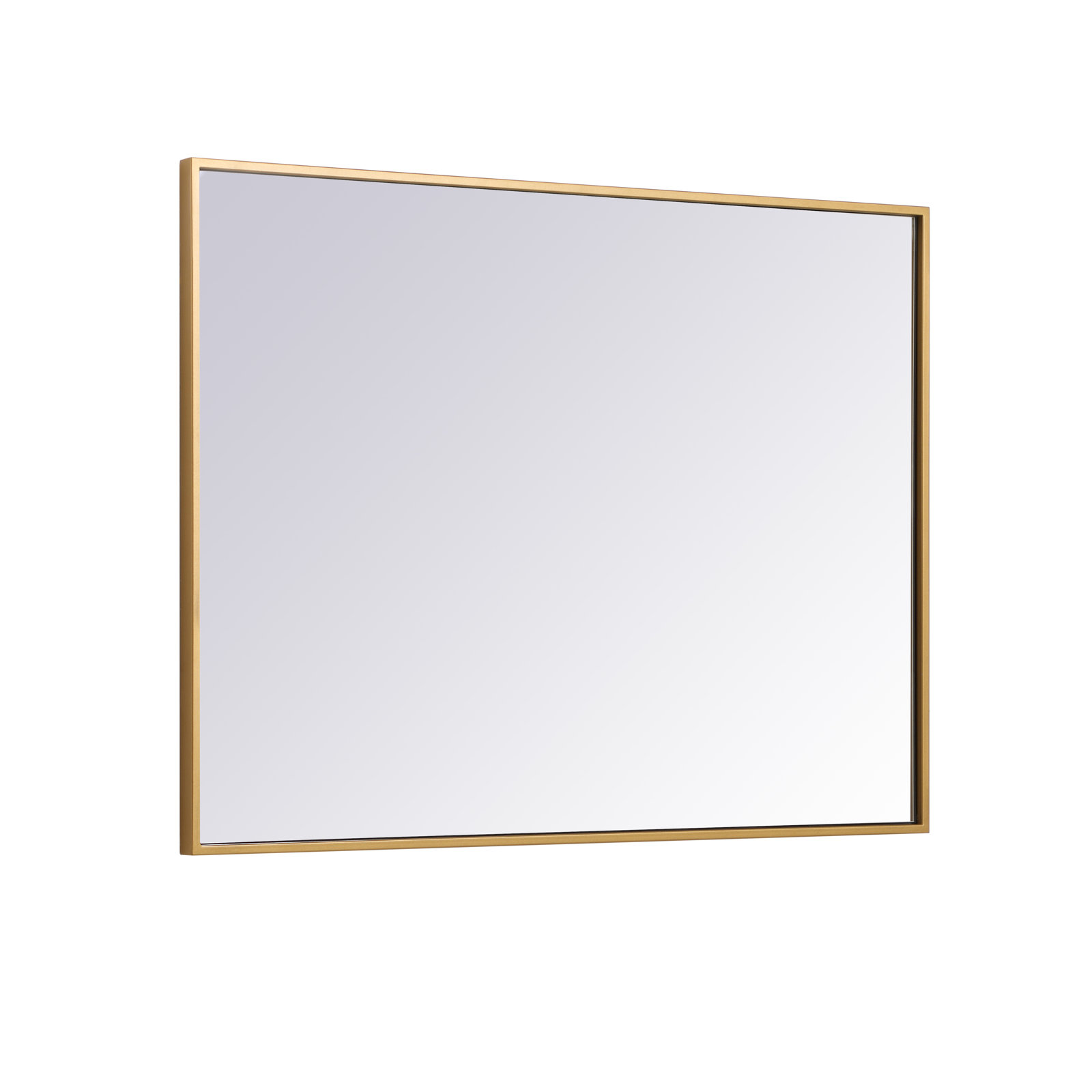 Sabine 36" Accent Mirror, 36" x 27", Brass