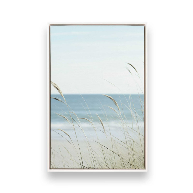 Impression sur toile Ocean Lullaby II, H 12,75 po x l 8,75 po x P 1,75 po, Cadre flottant blanc opaque