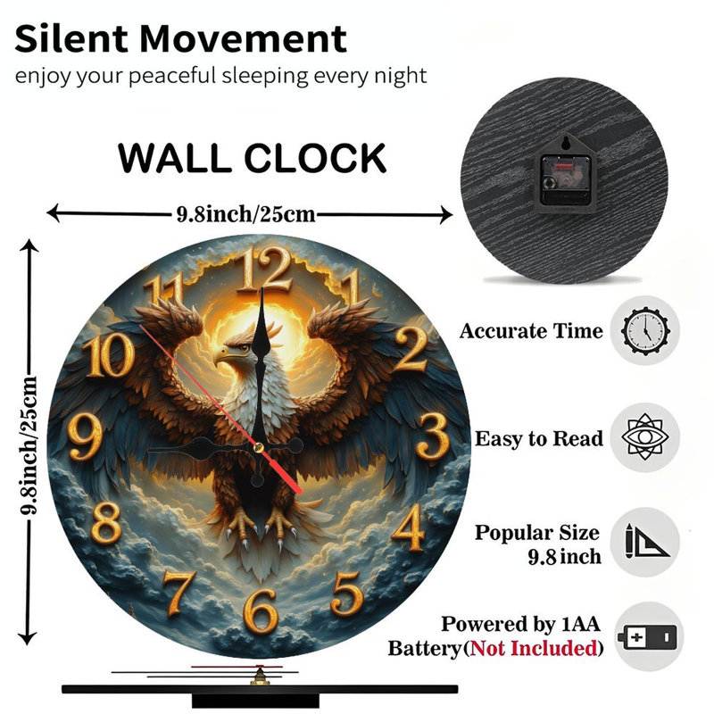 Horloge murale aigle