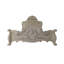 Lit Ally, similicuir blanc victorien classique en bois sculpté-107417417