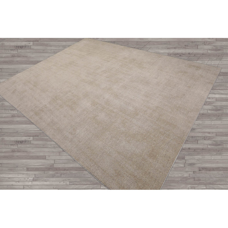 Taupe Hand Tufted Oriental Area Rug Multi Sizes Contemporary Textured, Rectangle 12' x 15'