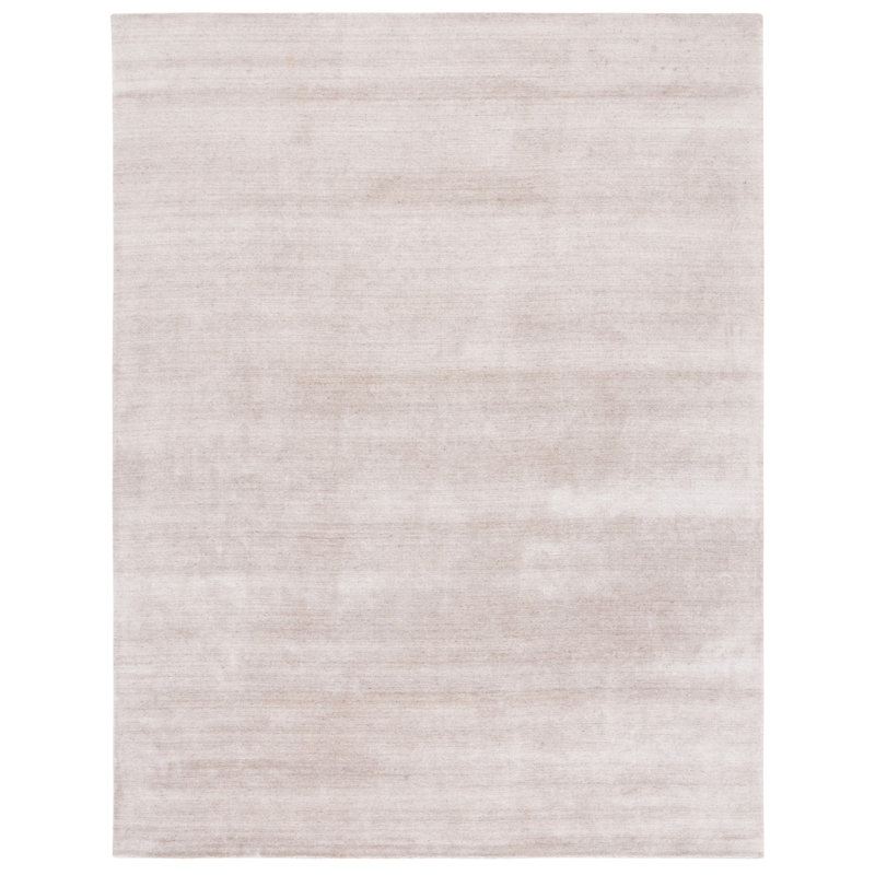 Tapis beige tissé à la main Lavonia, Rectangle 8 pi x 10 pi