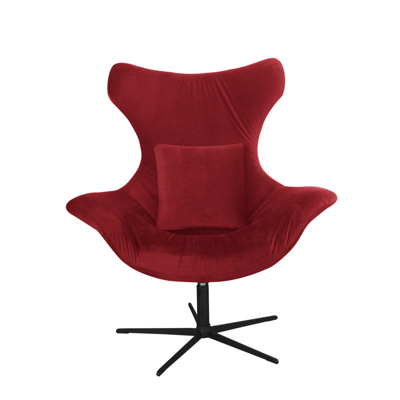 Swivel Lounge Chair, Red