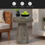 Table d'appoint champignon, texture semblable au bois
