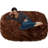 Bean Bag Chair Lounger - Large 6 Ft Faux Fur Classic Shredded Memory Foam Filled Furniture Bean Bag Chair Lounger with Removable and Machine Washable Cover - Bean Bag Sofa Lounger with Soft Micro Fiber Cover  - Six Foot Bean Bag Lounger Multiple Colors-67262661