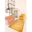 Tapis jaune décoratif à base rétro tissé-1392250830