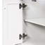 Meuble-lavabo moderne à 2 niveaux avec lavabo supérieur et grandes tablettes de rangement-106757397