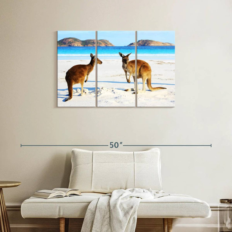 Cape Le Grand Kangaroos, 24" H x 38" W