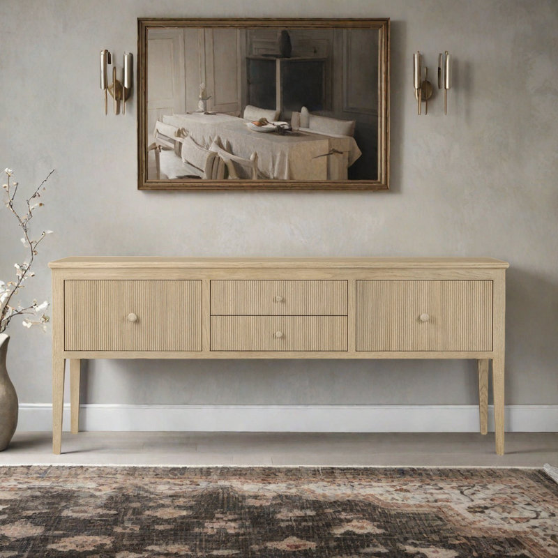 Console rustique, Bois naturel