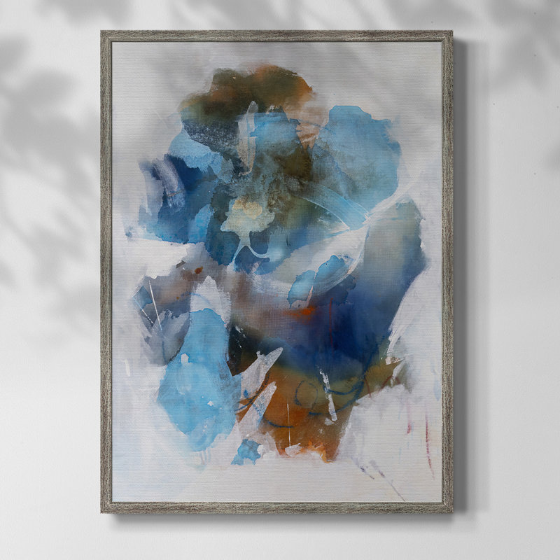 «Misty Blue II», reproduction encadrée - bois massif, H 11 po x l 9 po