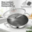 HKFUYULINTECHLIMITED Wok Pan Stainless Steel Sauteuse Pan