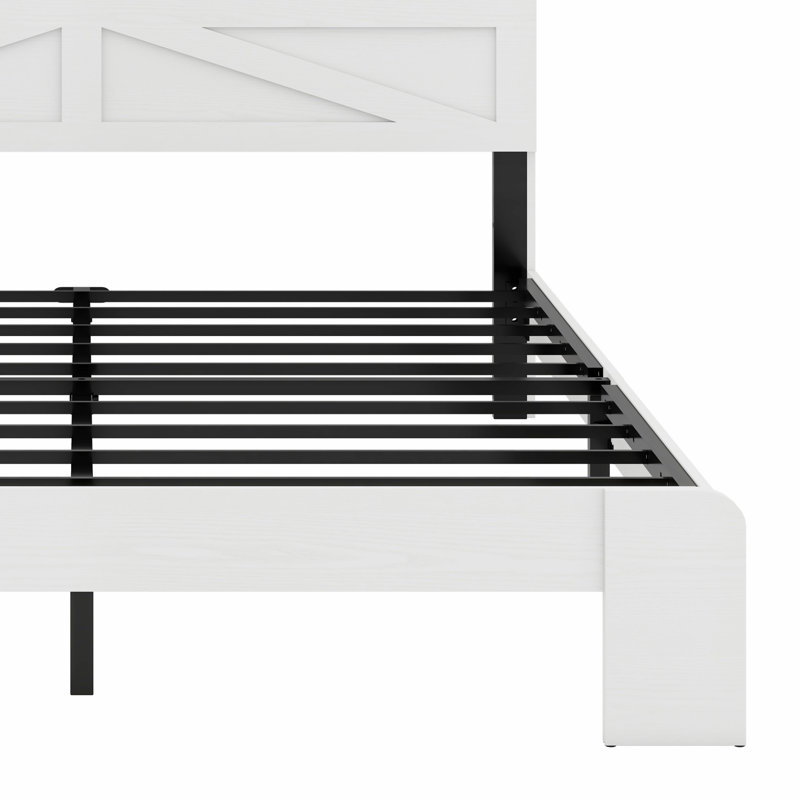 Base de lit plateforme en bois, Très grand