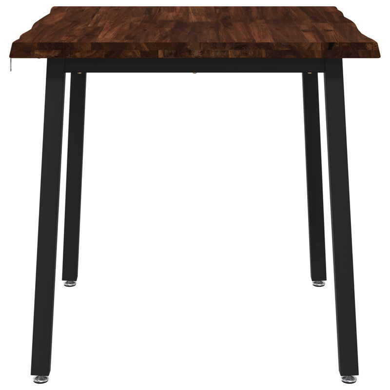 Acacia Dining Table, Dark Brown / Black, 75cm H x 70cm W x 70cm D