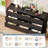 9 Drawer Dresser for Bedroom Storage Modern Dressers Chests of Drawers with Fluted Front Versatile Dresser Black-452952942