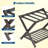 Luggage Rack, Folding Suitcase Stand with Storage Shelf and Nylon Straps-1647949755