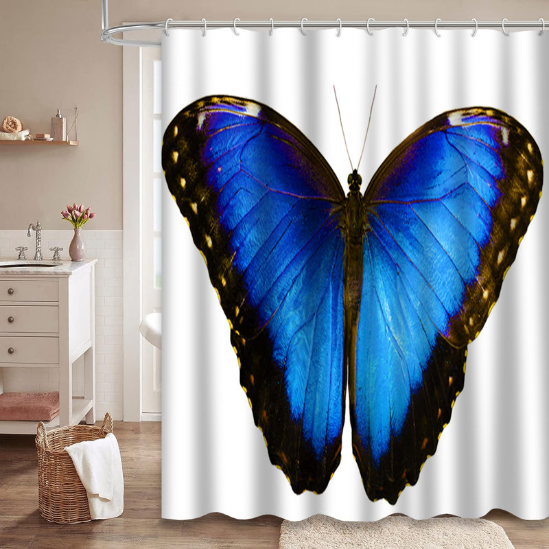 Rideau de douche Blue Wings, L 72 po x l 72 po