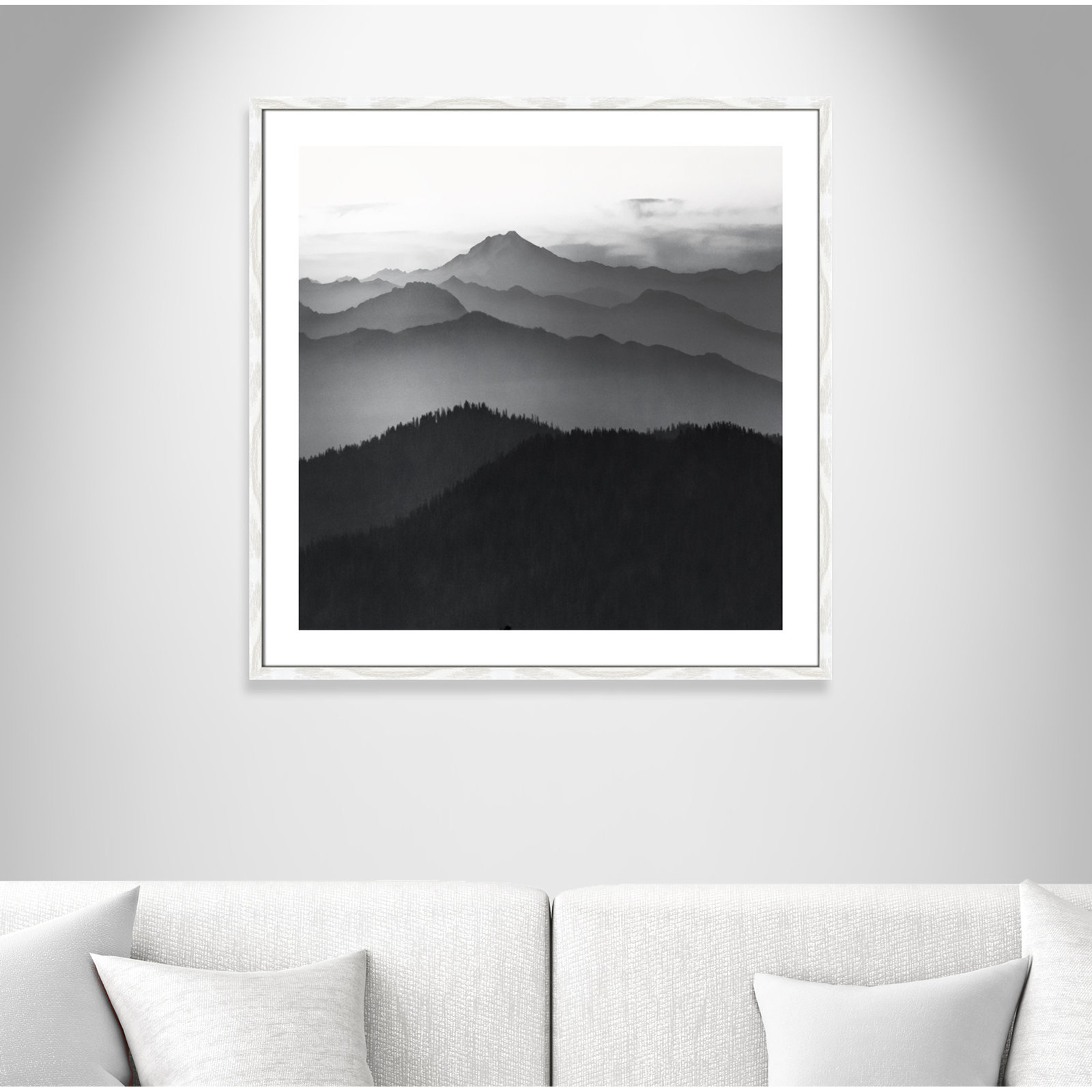 Cascades by Danita Delimont, 32" H x 32" W x 0.75" D, White Framed