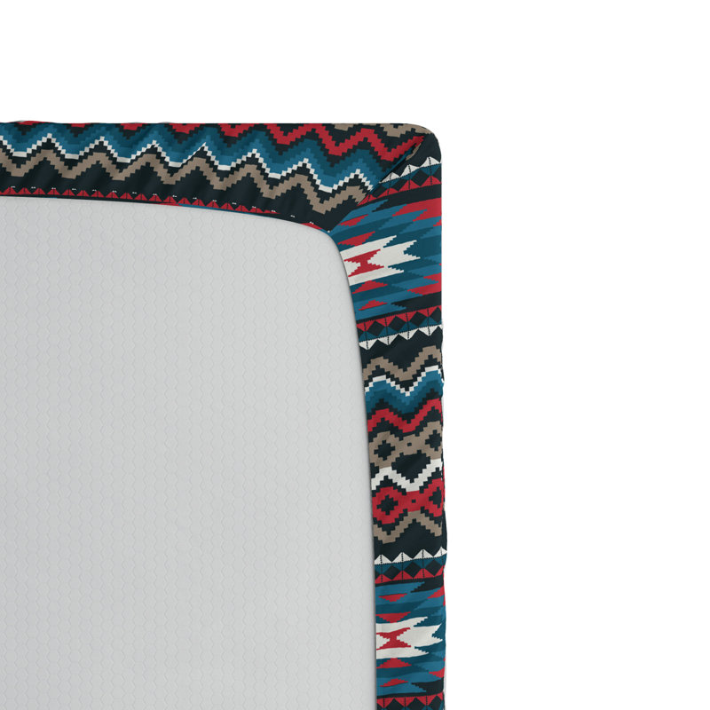 Microfiber Chevron Fitted Sheet, Twin Fitted Sheet