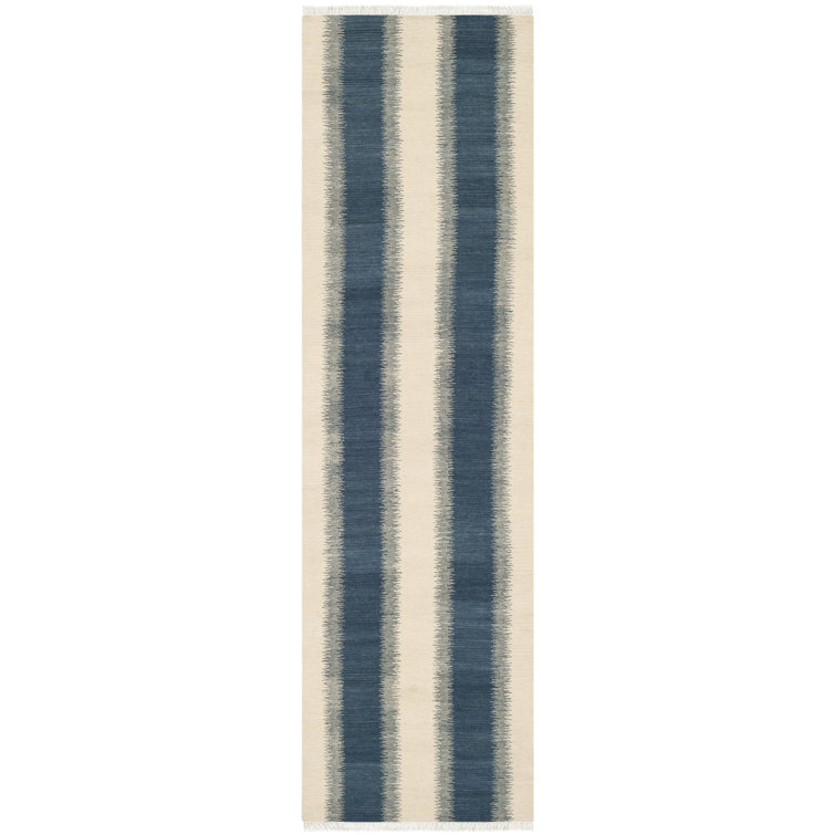 Fitzpatrick Hand Woven Wool Striped Rug