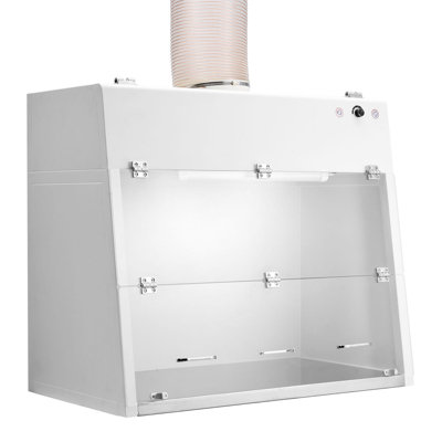 Hotte à conduit, zone de travail de 19,69 x 41,54 x 27,56 pouces, hotte de laboratoire avec lumière DEL et préfiltre G1, équipement d'échappement pour le contrôle des fumées de laboratoire et les préparations pharmaceutiques, blanc